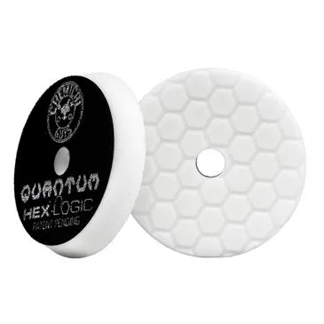 _Chemical Guys Hex Logic Quantum Light Medium Polishing Pad White 5.5" BUFX114HEX5