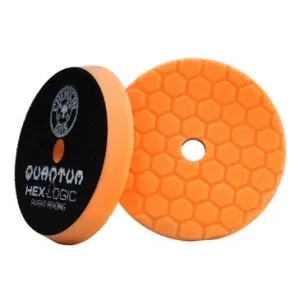 _Chemical Guys Hex Logic Quantum Medium Cutting Pad Orange 6.5" BUFX112HEX6