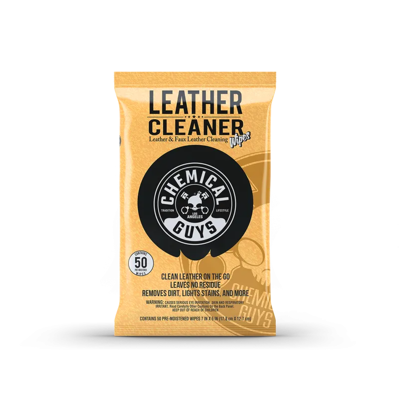 Chemical Guys Leather Cleaner Car Wipes PMWSPI20850