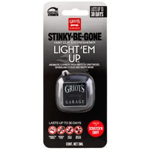 Griot's Garage Stinky-Be-Gone Vent Clip Air Freshener, Light 'Em Up 10799