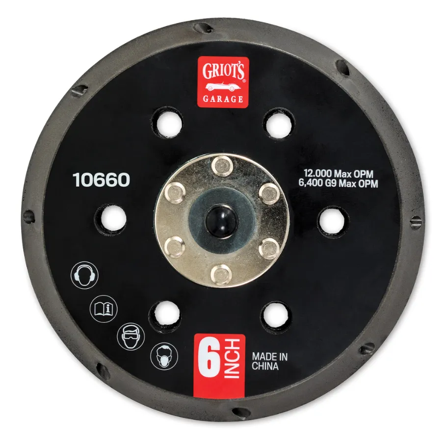 Griot's Garage Vented 6" Backing Plate 10660
