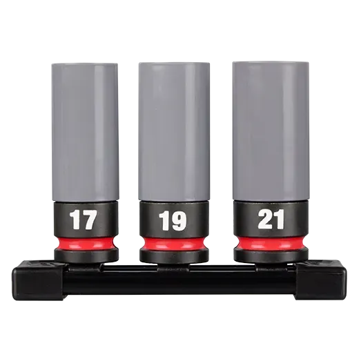 Milwaukee SHOCKWAVE Impact Duty 1/2" Drive Metric Lug Nut Wheel Socket Set (3-Piece)