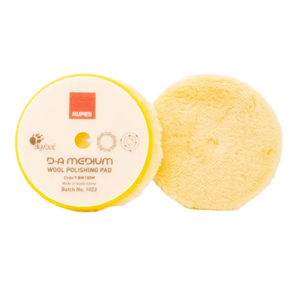 RUPES Yellow DA Medium Polishing Wool Pad