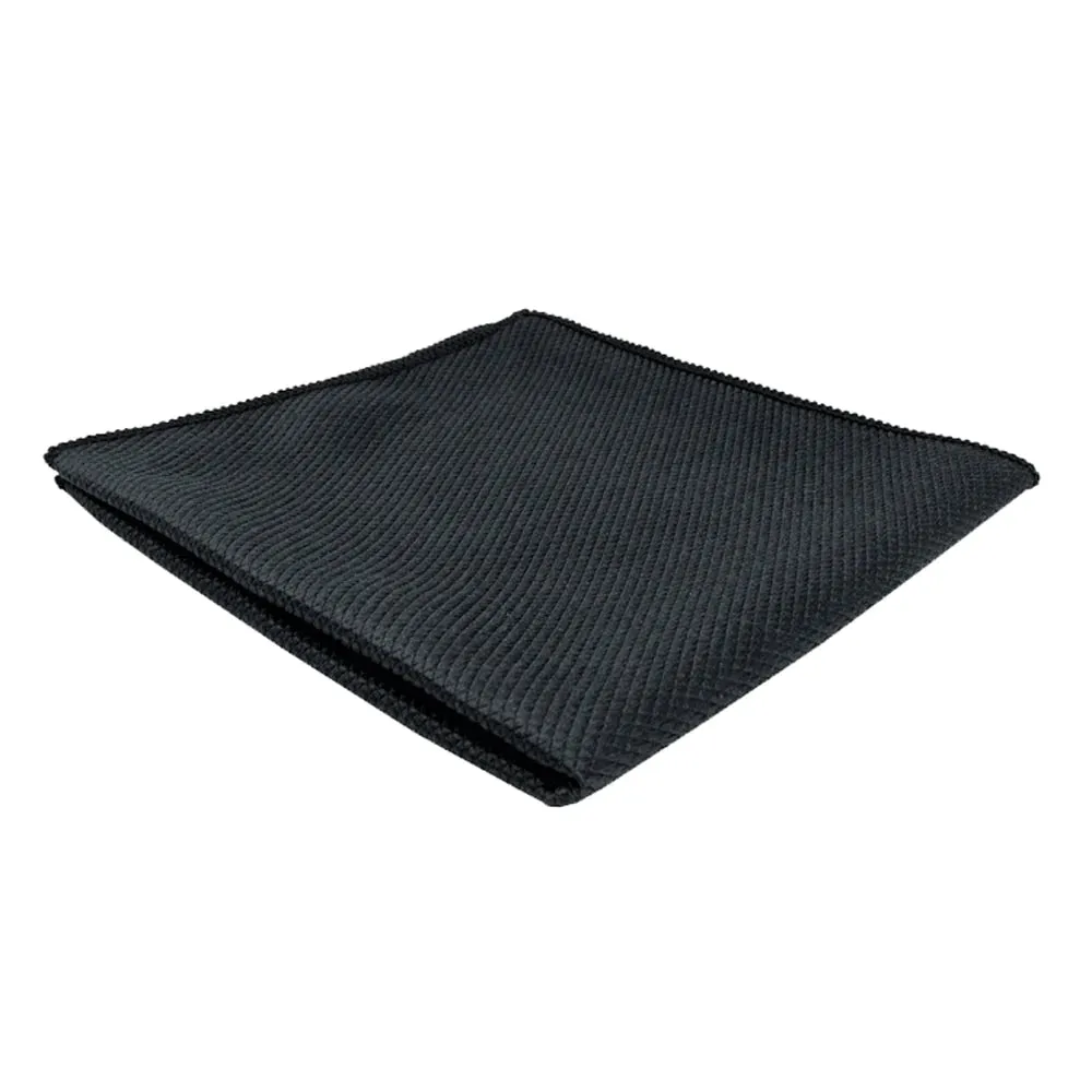 The Rag Company Diamond Glass Towel Black 16" x 16"